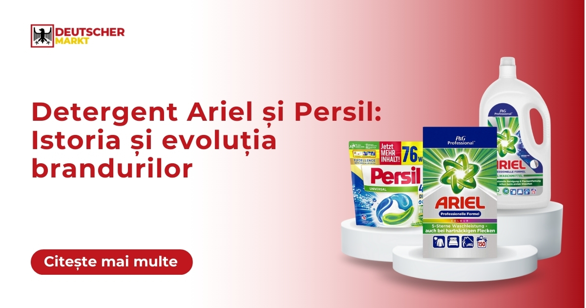 Detergent Ariel și Persil: Istoria și evoluția brandurilor 1 istorie detergent ariel si persil