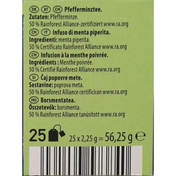 Ceai de menta Westminster 25 plicuri