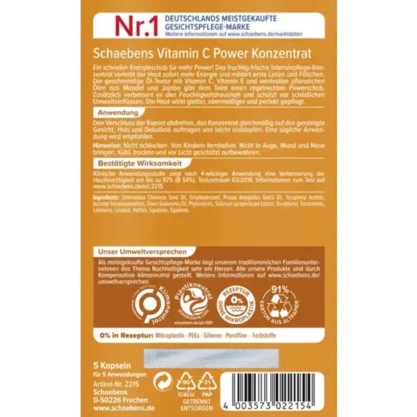 Fiole hidratante Schaebens VitaminaC 5buc(a)