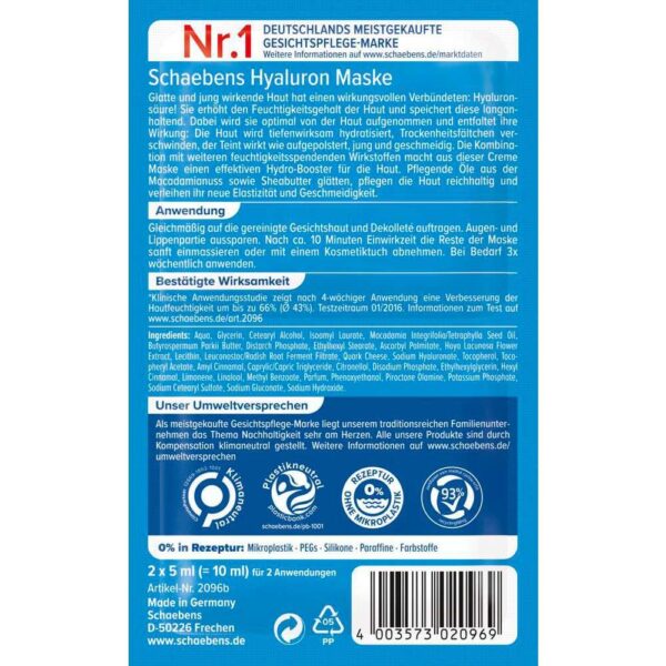 Masca Schaebens antirid 2x5ml(2)