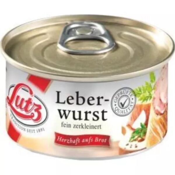 Pate Leberwurst Lutz 125g