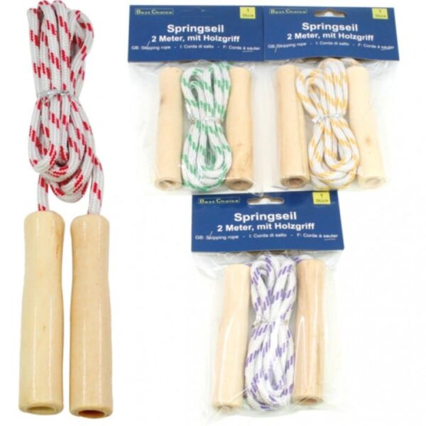 Coarda cu manere de lemn Best Choice 2m