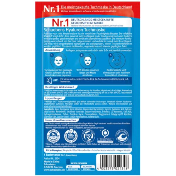Masca Schaebens Hyaluron 1buc(a)