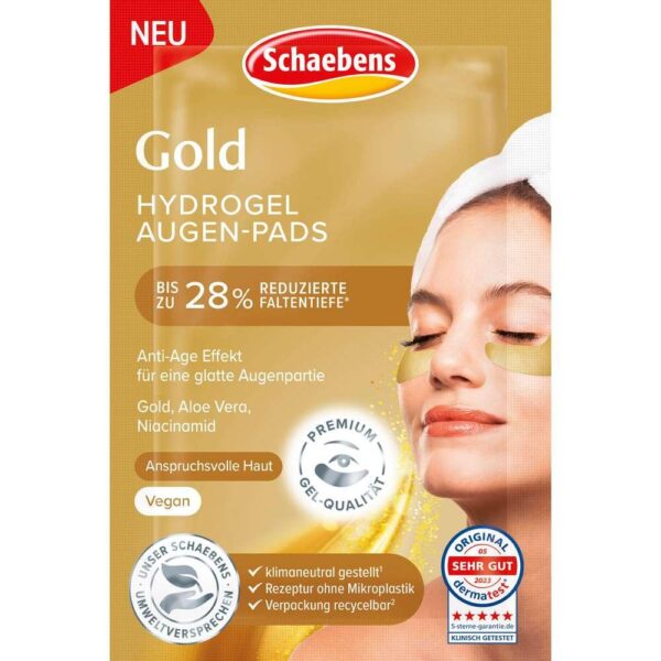 Schaebens Augen Pads Gold 2buc