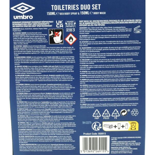 Set cadou Dama Umbro Tempo 350ml(a)