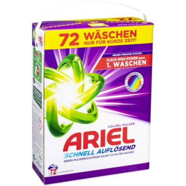 Detergent Ariel pudra color+ 72 spalari