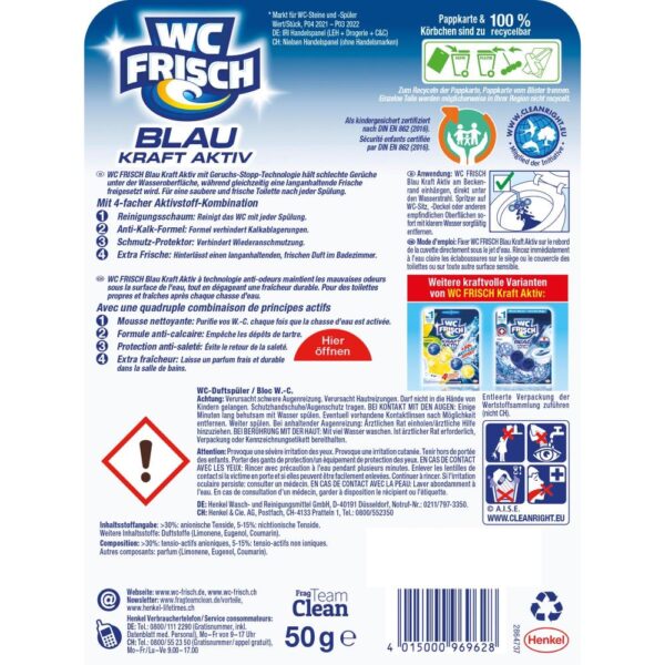 Bilute WC Frisch Blau Ozeanfrische 50g(a)