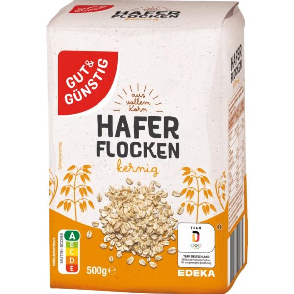 Gut&Gunstig fulgi de ovaz integrali 500g