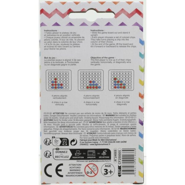 Joc Connect 4 pentru persoane 9.5x4cm(a)