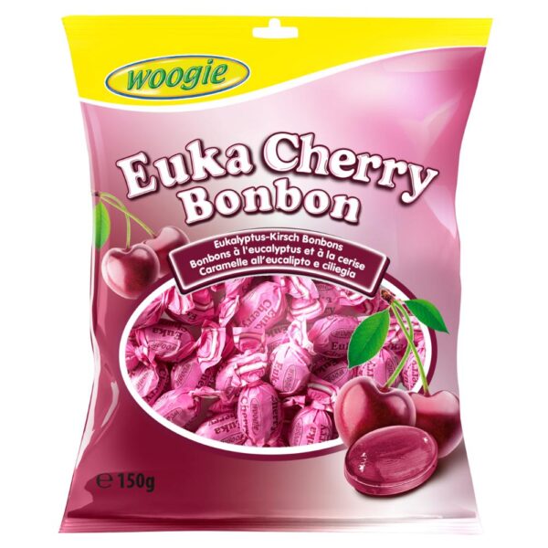 Bomboane Woogie cu euka si cherry 150g