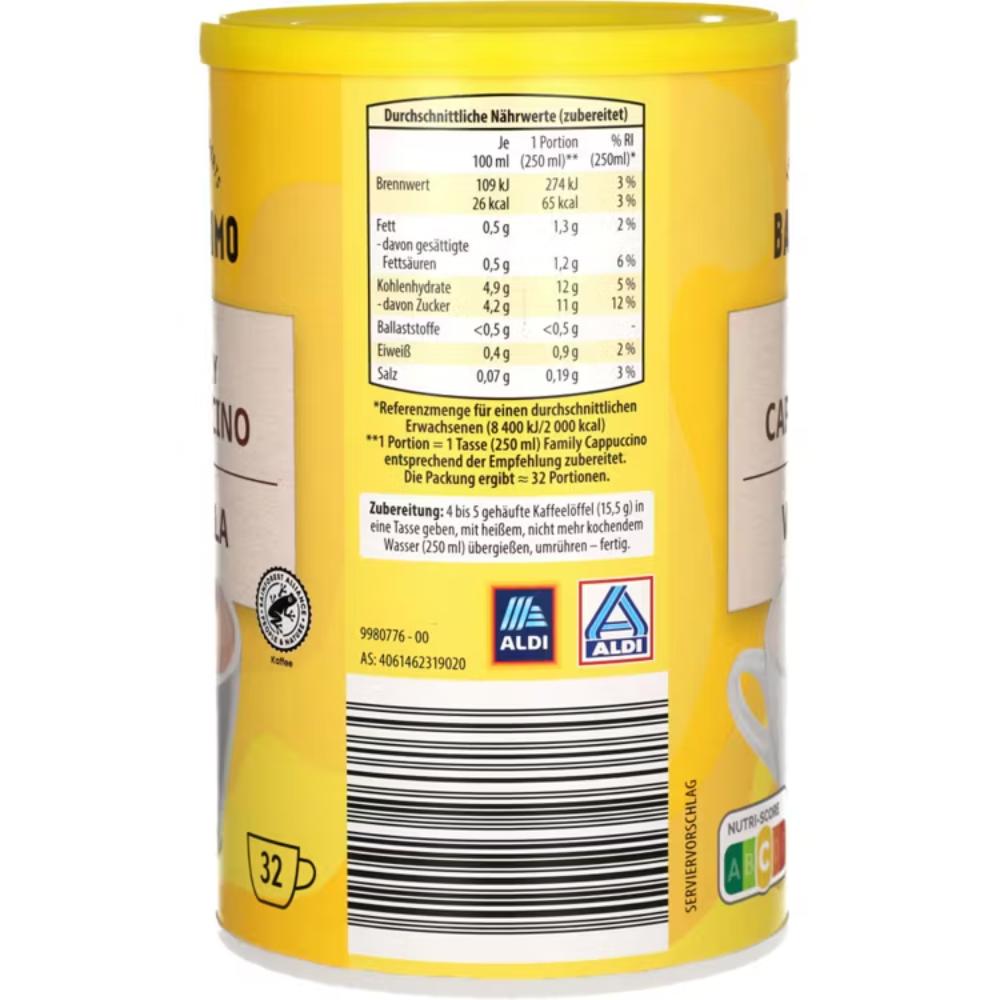 Cappuccino Barissimo cu gust de vanilie 500g(b) Cappuccino Barissimo cu gust de vanilie 500g - imagine 3