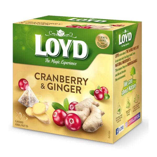 Ceai Loyd Merisor si Ghimbir 20x2g