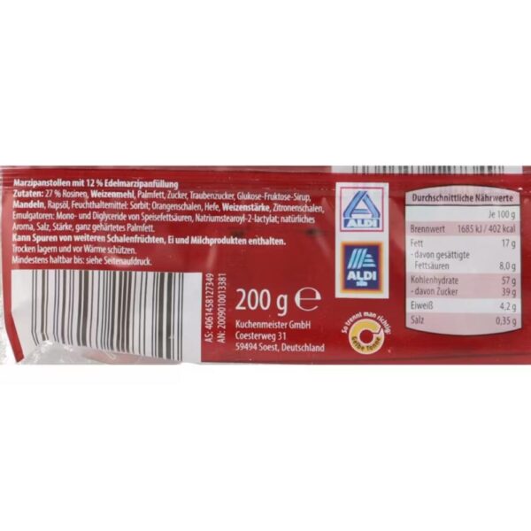 Winter Traum Mini Marzipan Stollen 200g(a)