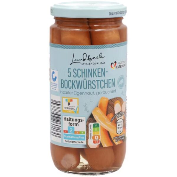 Crenvursti din carne porc Landbeck 390g