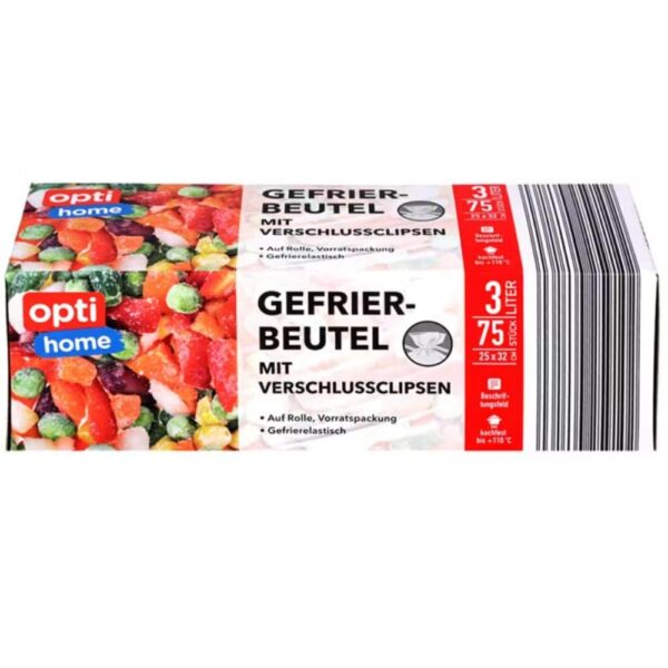 Pungi congelator Opti 3L 75 bucati