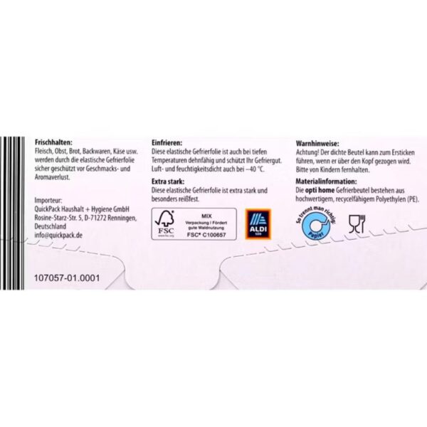 Pungi congelator Opti 6L 41 bucati(a)