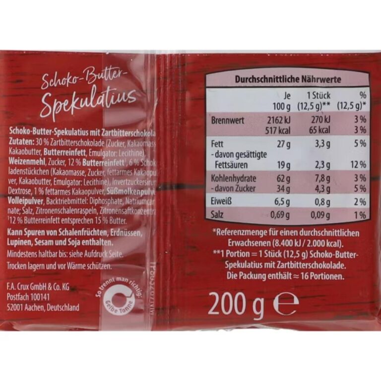 Winter Traum Spekulatius Schoko 200g