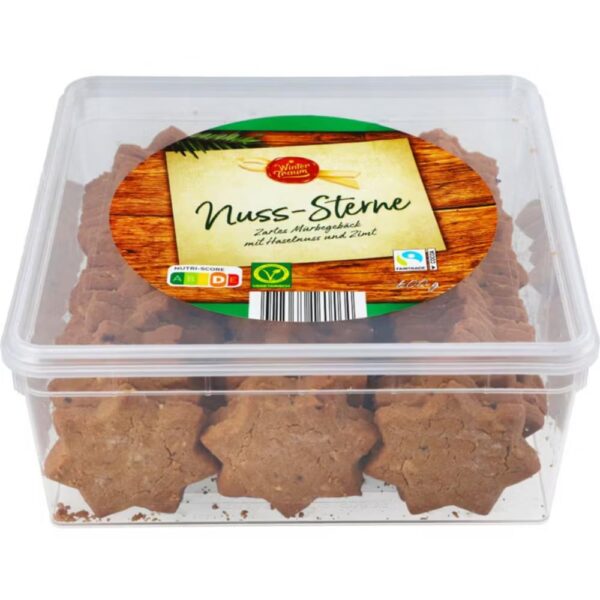Winter Traum fursecuri Nuss-Sterne 600g