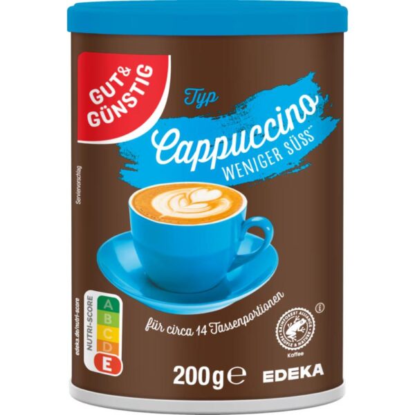 Cappuccino Weniger Suss Edeka 200g