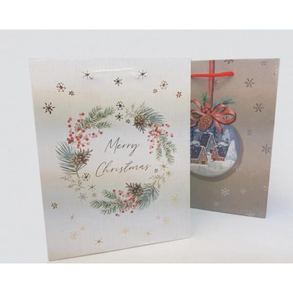 Punga cadou glob si coronita 18x23cm