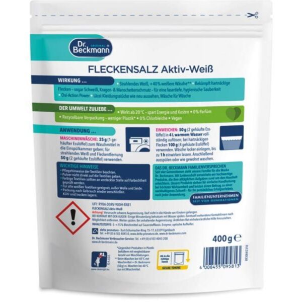 Sare pete rufe Dr. Beckmann 400g