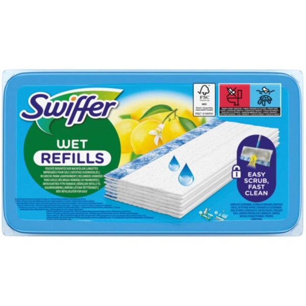 Lavete umede Swiffer antibacteriene 10buc