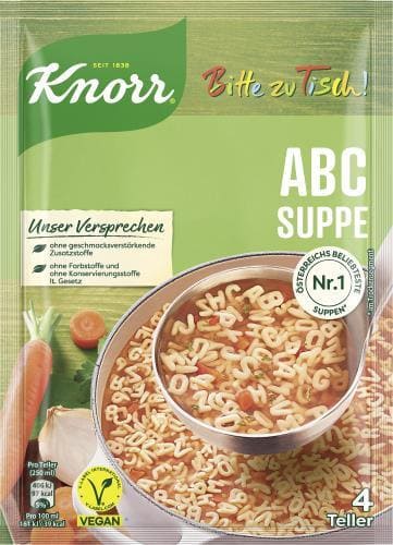 Supa alfabet instant Knorr 100g