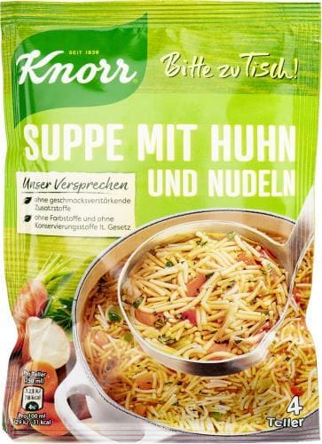 Supa cu pui si taitei Knorr 92g