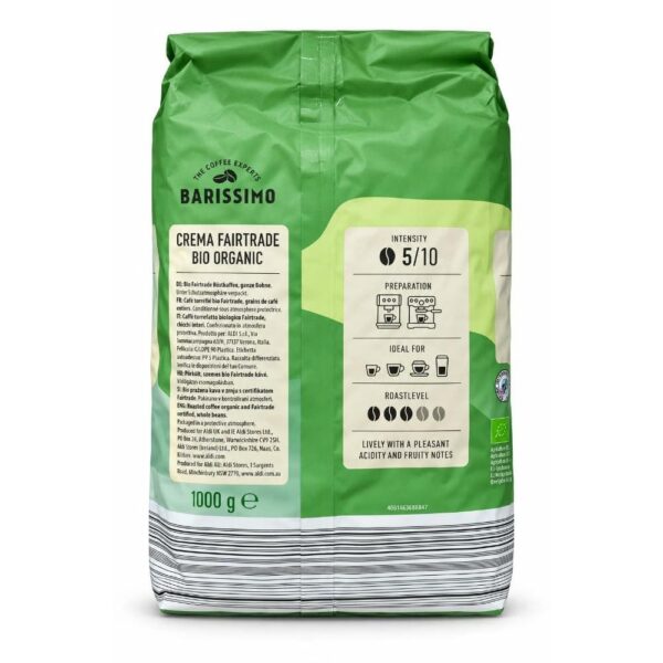 Cafea boabe Barissimo Caffe Crema Bio 1Kgb