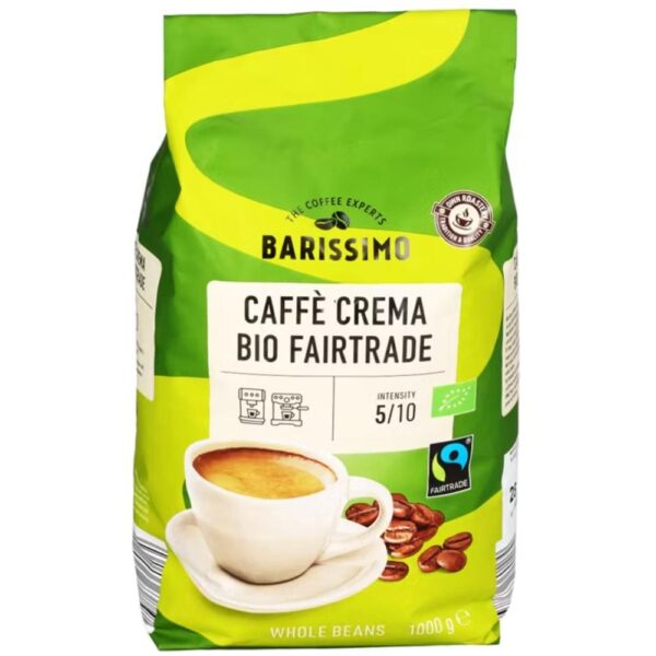 Cafea boabe Barissimo Caffe Crema Bio 1Kg