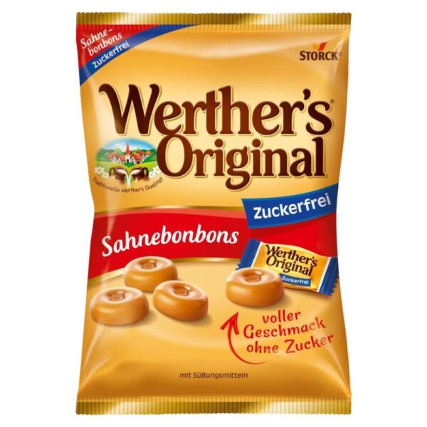 Werther’s Original Sahnebonbons fara zahar 70g