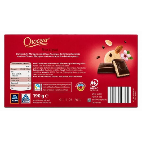 Ciocolata Choceur cu martipan 190g(a)