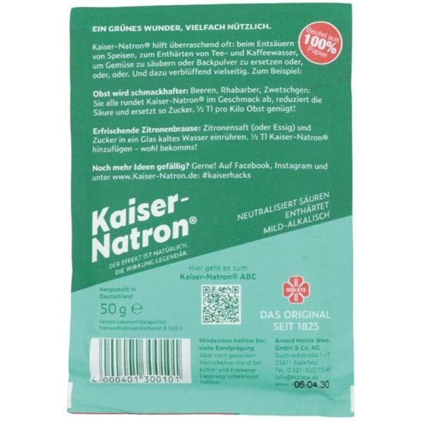 Bicarbonat de sodiu alimentar Kaiser-Natron 50g