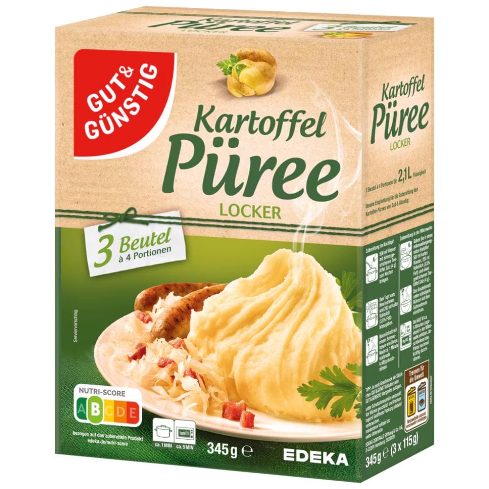 Piure de cartofi Edeka 345g Piure de cartofi Edeka 345g