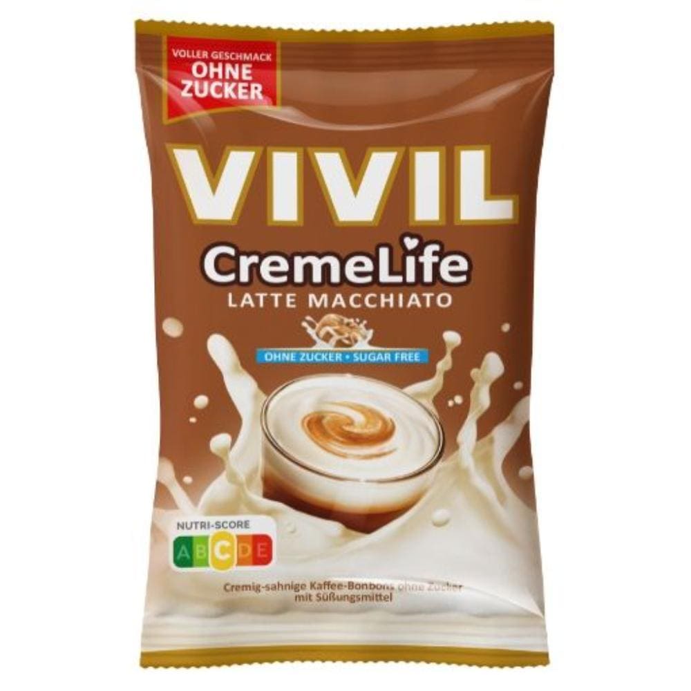 Vivil latte macchiato bomboane fara zahar 90g