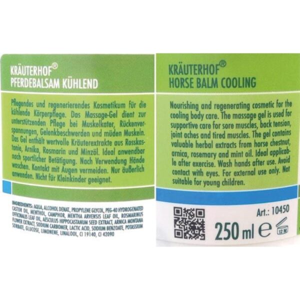 Balsam puterea calului Krauterhof 250ml2