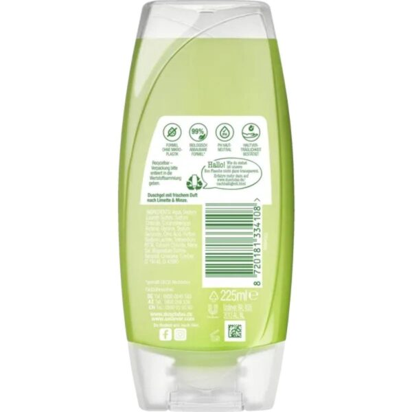 Gel de dus DuschDas limette si menta 225ml(b)