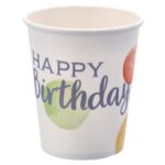 Set pahare Happy Birthday 8buc