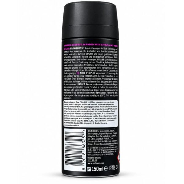 Deodorant Axe Fifa Nr.10 men 150mlb