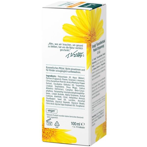 Ulei de baie Kneipp cu arnica 100ml(a)