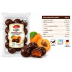 Jeleuri caise cu glazura de ciocolata 200g