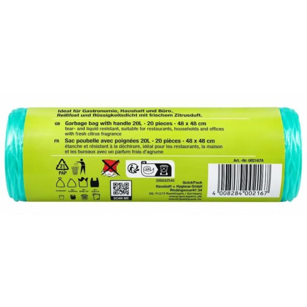 Saci Quickpack verzi 20litri 20buc